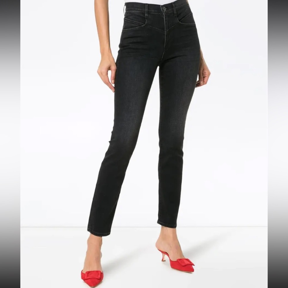 3x1 Women's RAVEN Higher Ground Jesse High Rise Straight Skinny Jeans 30